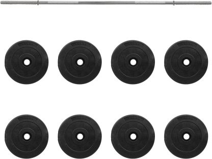 Altera Banco para Pesas Multiposiciones con Kit de 8 Discos de 10 lbs y Barra Recta