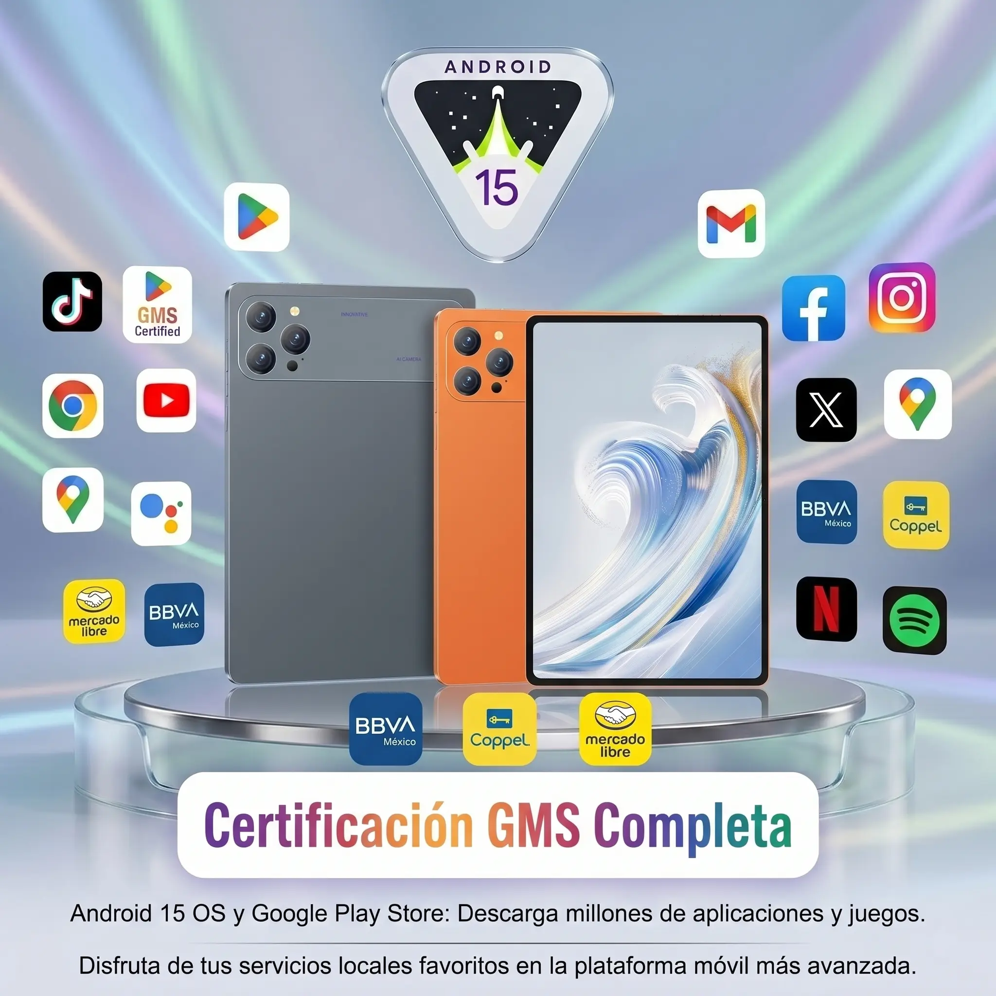 Tablet 10.1" Android 15 Rendimiento Fluido | Octa-Core | 16GB+256GB | Pantalla HD | 10000mAh | WiFi 5G | Accesorios Incluidos