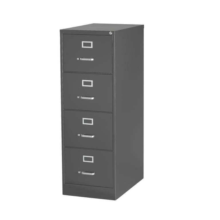 Archivero Metálico Hirsh Armado Vertical 4 Cajones Tamaño Oficio Negro Hirsh 4 CAJONES TAMAÑO OFICIO NEGRO