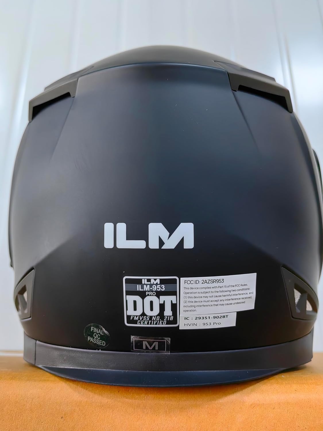 ILM - Casco de Motocicleta Modular Integrado con Bluetooth, con protección Solar para Mp3, Modelo 953/953 Pro