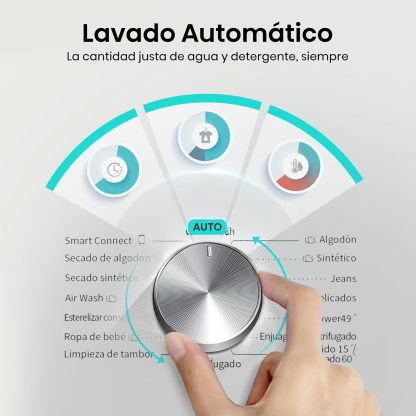 Lavasecadora Inverter Hisense 15 Kilos Carga Frontal Gris WD3S1543BT