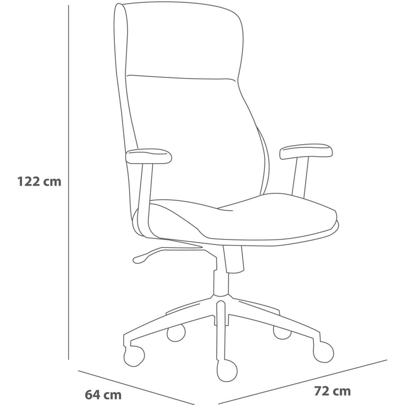 Silla ejecutiva Valentín blanca