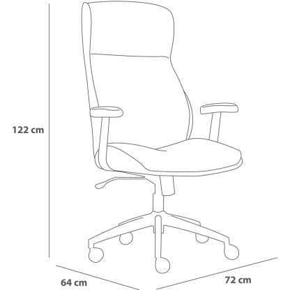 Silla ejecutiva Valentín blanca
