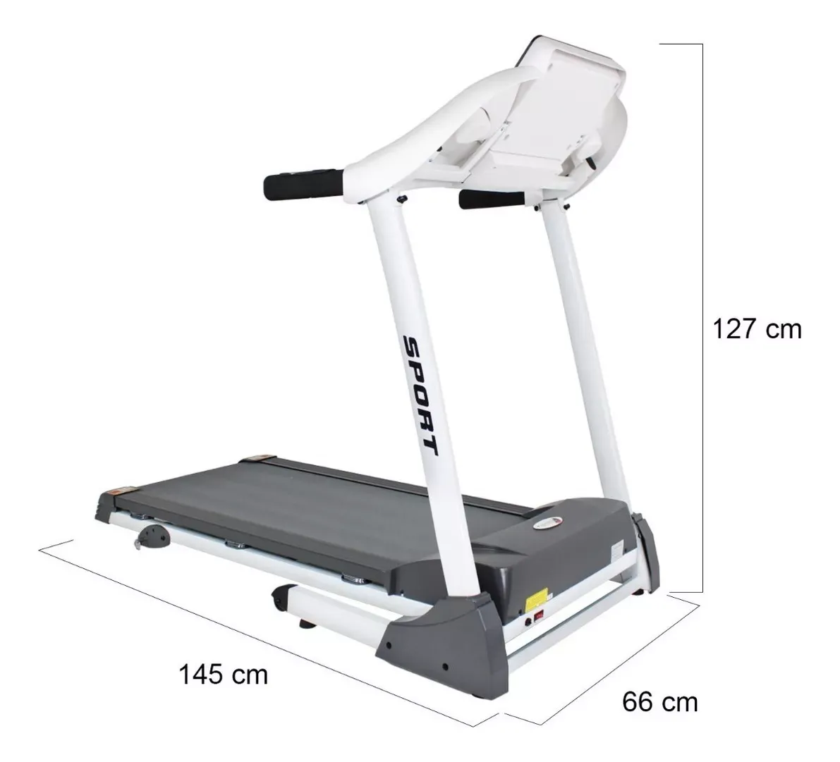Caminadora eléctrica Centurfit MKZ-CAM918 127V color blanca y negro