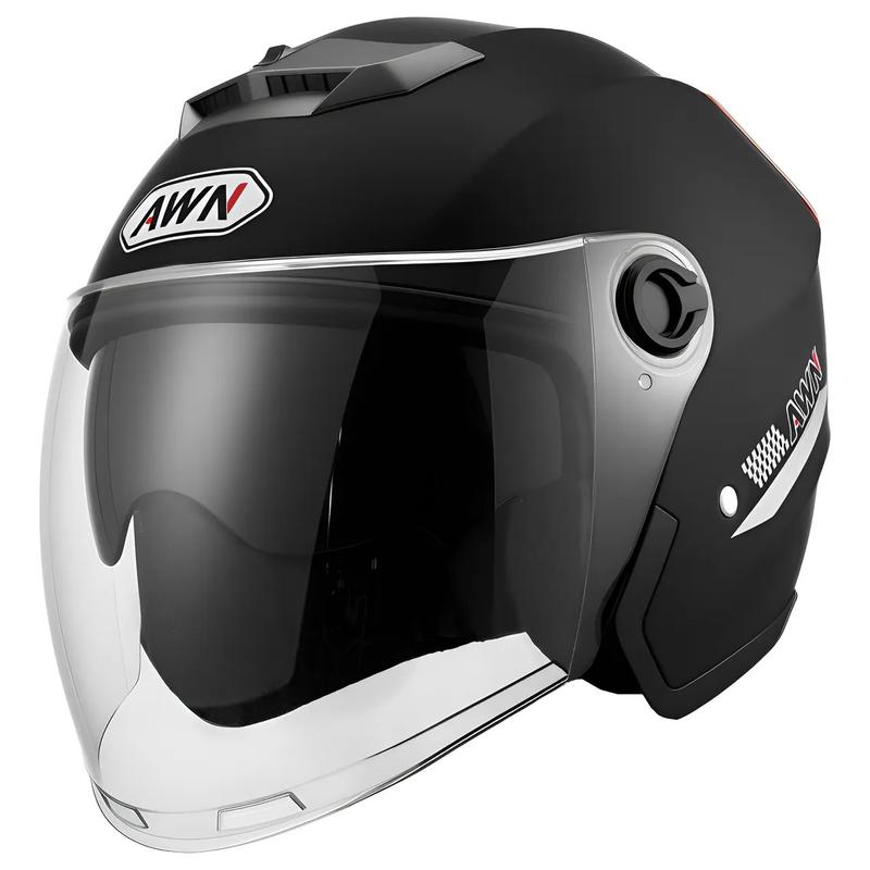 Casco Motocicleta Transpirable Con Visera De Doble Capa Dot