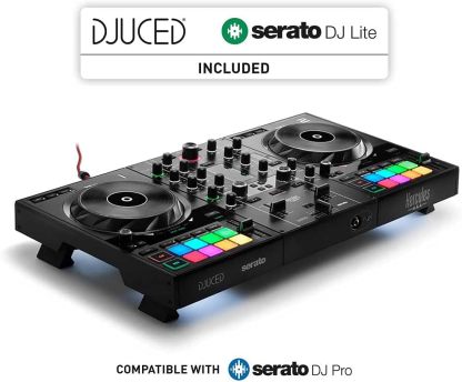 Hercules DJControl Inpulse 500: Controlador USB DJ de 2 pisos para Serato DJ y DJUCED (incluido)