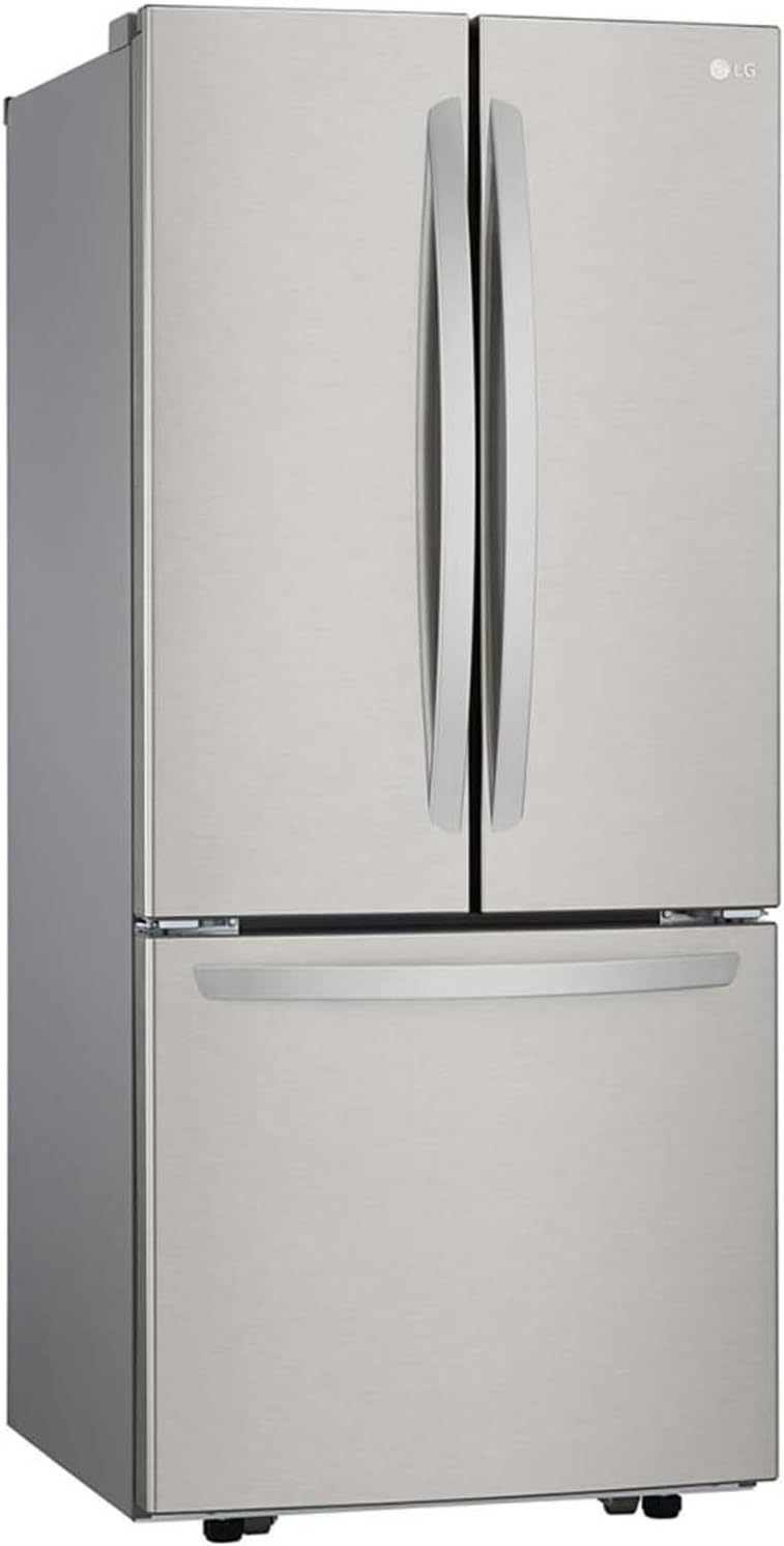 Refrigerador LG French Door 22 pies cúbicos, Acero Inoxidable con Autodiagnóstico Smart Diagnosis, descongelacion automatica, gris, modelo GF22BGSK
