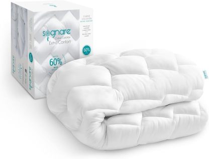 Sognare Cubre Colchón Fussion Extra Confort Tamaño King Size con 60% más Relleno, 100% algodón, Lavable e Hipoalergénico 100 Noches DE GARANTÍA.