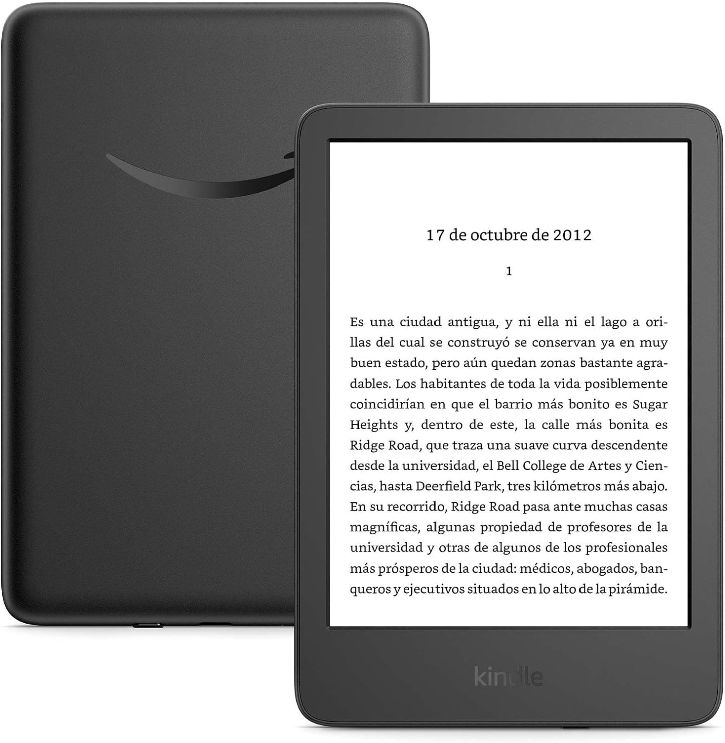 📕 Kindle 16 GB (modelo más reciente), el más ligero y compacto, refresco de página rápido y alto contraste, experiencia de lectura mejorada, colores: Negro, Rosa y Matcha (Verde Té)