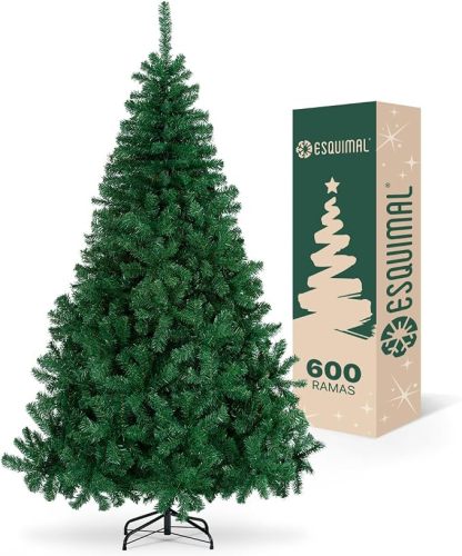 🎄Árbol de Navidad Artificial de 7 pies｜Abeto Realista ramas densas, montaje rápido y base de metal resistente