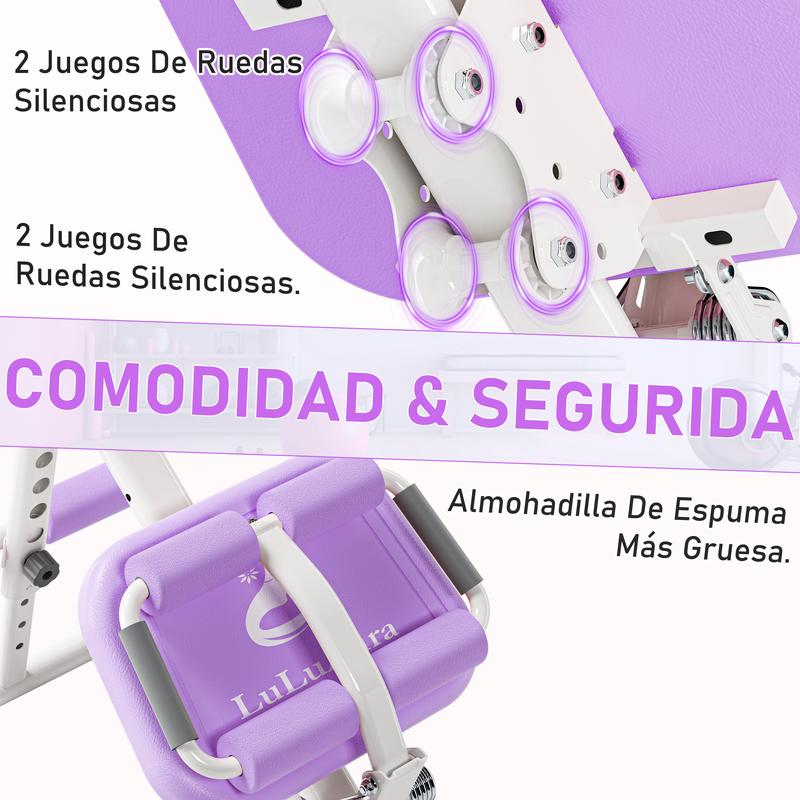 Banca Ejercicio Multifuncional Hogar Abdomen,Glúteos,Cintura, Tonificación y Quema de Grasa Máquina Casa para Tonificar Glúteos, Adelgazar Cintura y Ejercitar Piernas