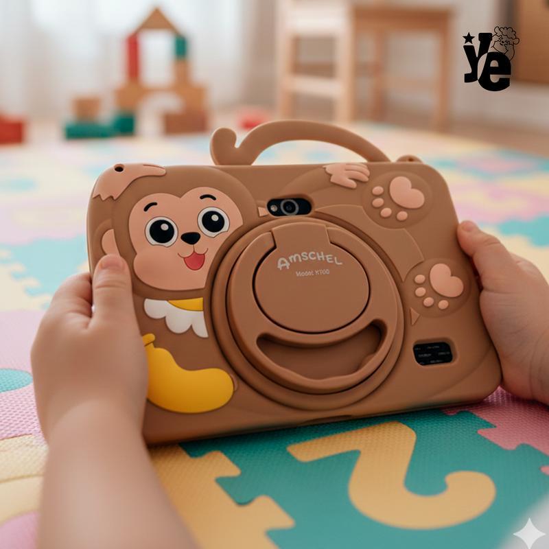 Tablet para niñas y niños 1 Pieza con Carcasa de Plático y Funda de Silicón Ye Store