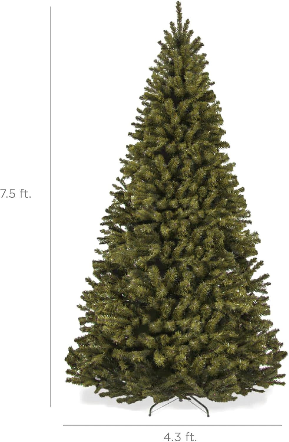 🎄Árbol de Navidad Artificial de 7 pies｜Abeto Realista ramas densas, montaje rápido y base de metal resistente