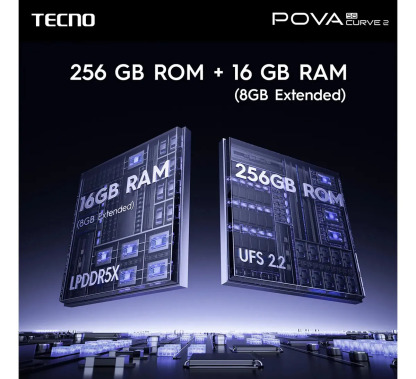 📱Celular 5G, 8GB+8GB RAM +256GB, Batería 8000mAh, Carga 45W, Pantalla Curva AMOLED 1.5K 144Hz, NFC, Cámara 50MP, Diseño Nave Espacial