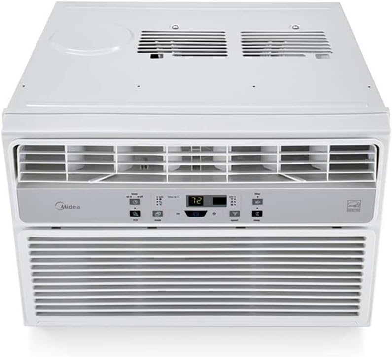 Midea 8.000-1200 BTU EasyCool aire acondicionado para ventana, deshumidificador y ventilador, enfriar, circular y deshumidificar hasta 350 metros cuadrados Ft, filtro reutilizable, control remoto-filtro de aire acondicionado