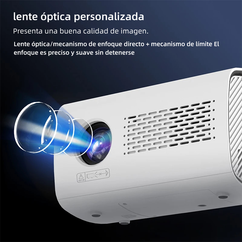 T100 Android 9 1+16G 1080P Proyector decodificación completa 4K Proyector Dual 6G Wifi6 BT5.2 180Ansi cine hogar Keystone HDMI Proyector