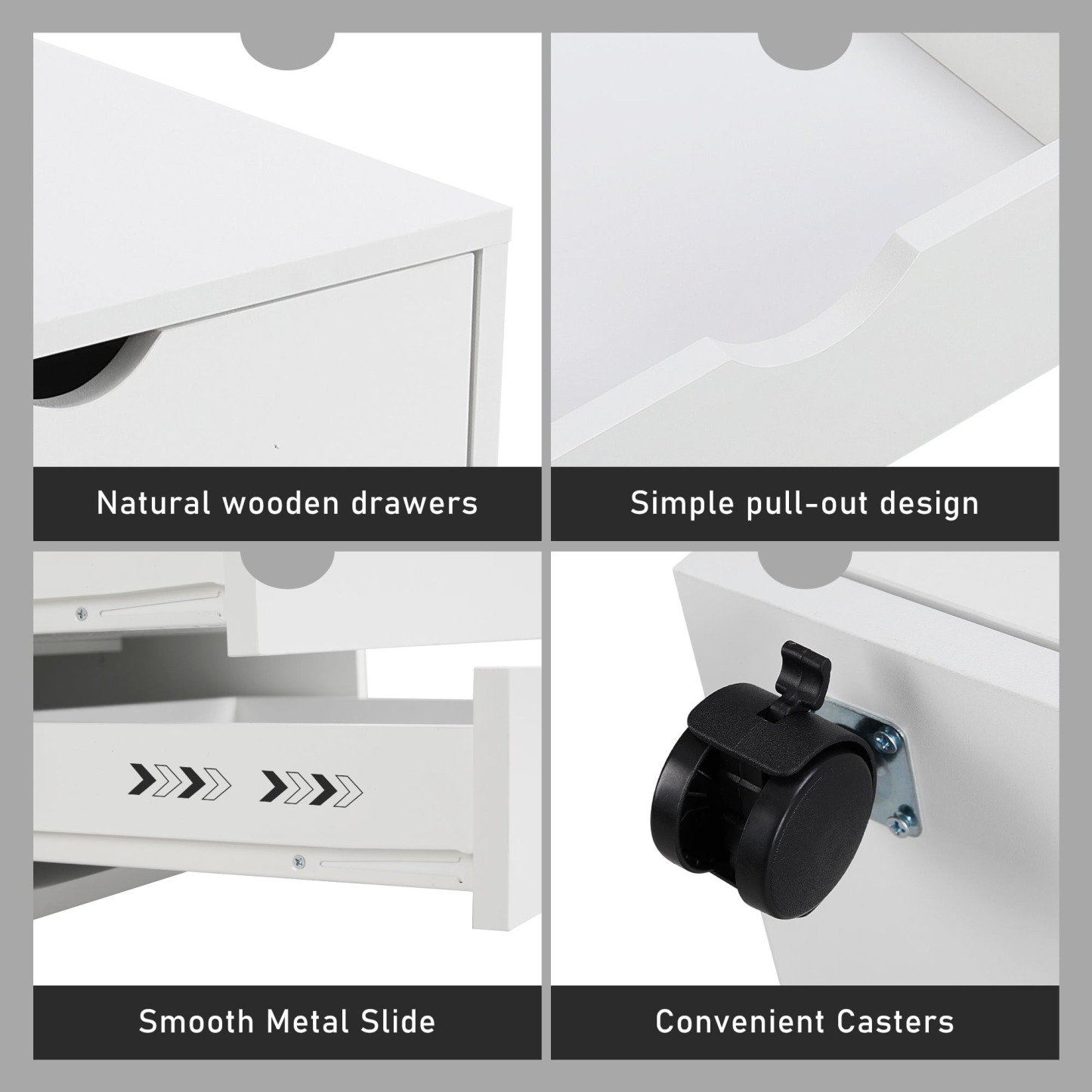 Cómoda EDX de 7 cajones: amplio armario de madera para organizar el dormitorio, el hogar y la oficina, color blanco