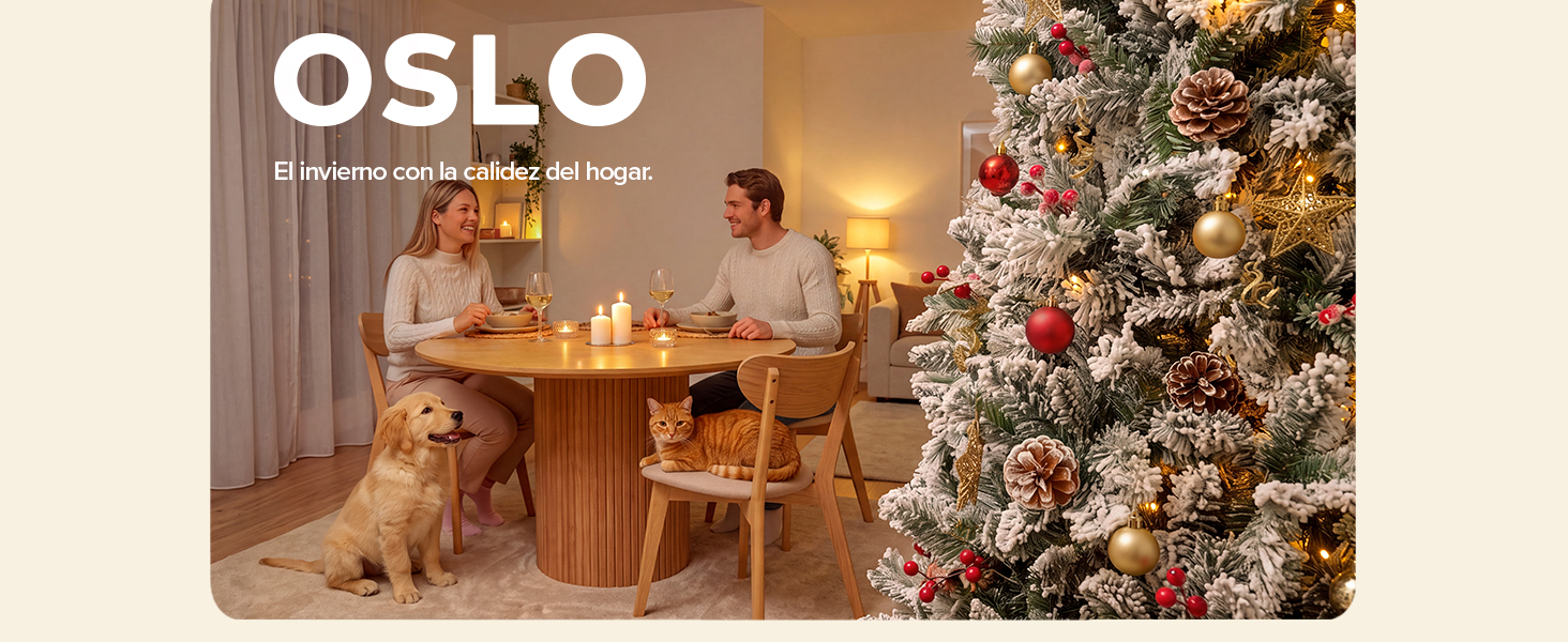 OSLO Árbol lápiz nevado