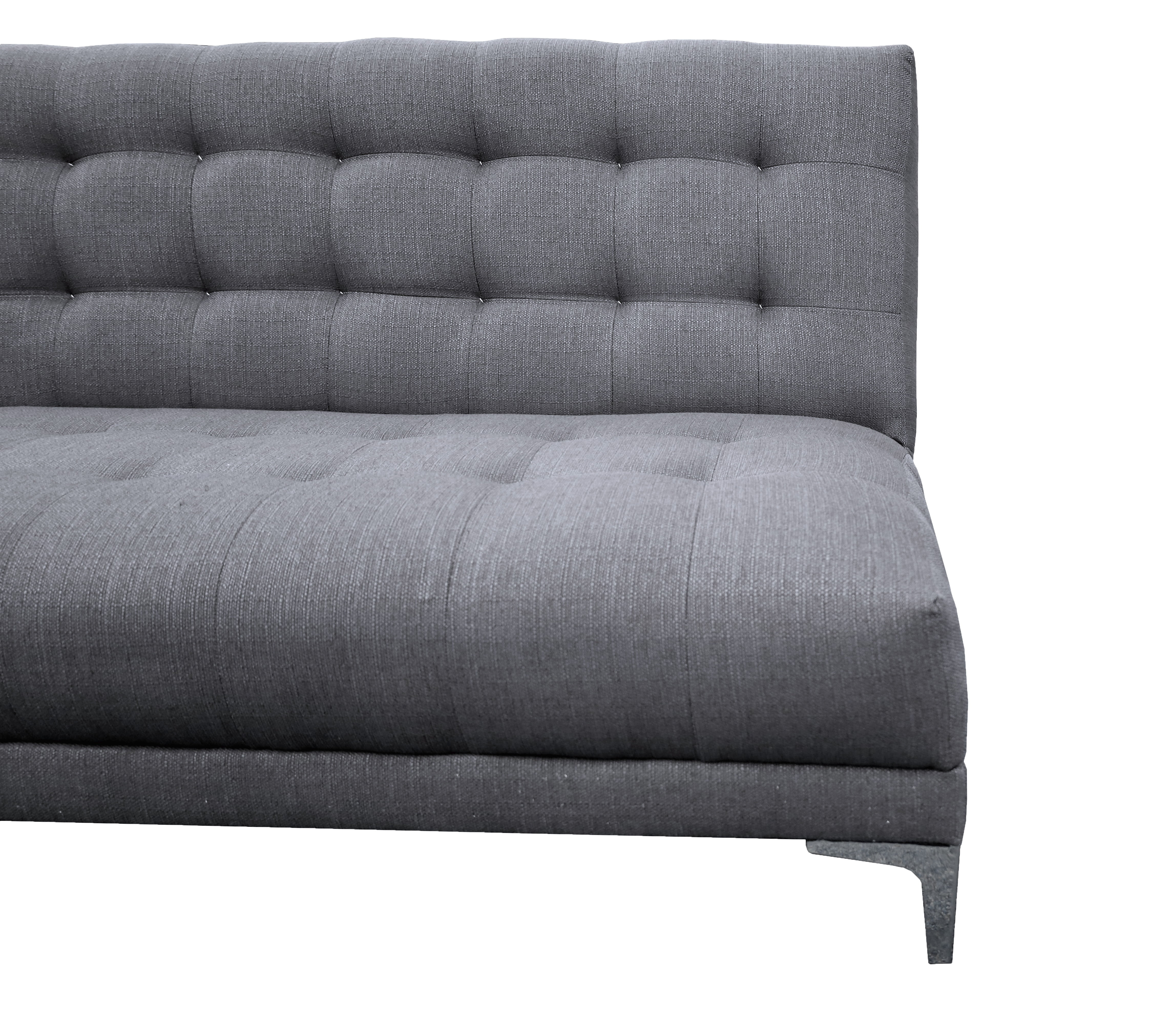 Sofa Cama Reclinable El Bazar Store Verso Gris plata, Futon Abotonado Matrimonial 3 posiciones, Sala