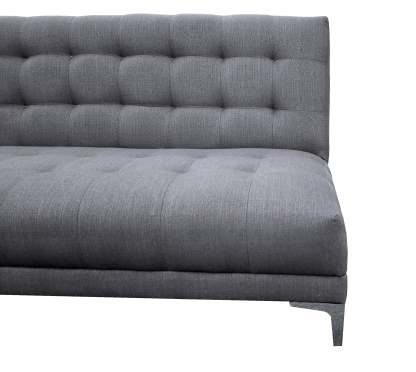 Sofa Cama Reclinable El Bazar Store Verso Gris plata, Futon Abotonado Matrimonial 3 posiciones, Sala