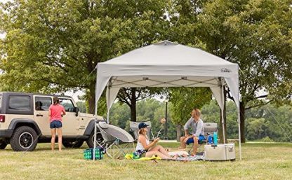 CORE Tienda de campaña con dosel emergente Instant Shelter de 10' x 10' con bolsa de transporte con ruedas