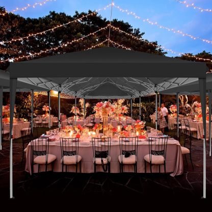COBIZI - Toldo desplegable de 10 x 20 Pulgadas con 6 Paredes Laterales, toldo Impermeable para Eventos al Aire última intervensión, UPF 50+ cenador portátil para Fiestas, Playa, Camping, Boda,