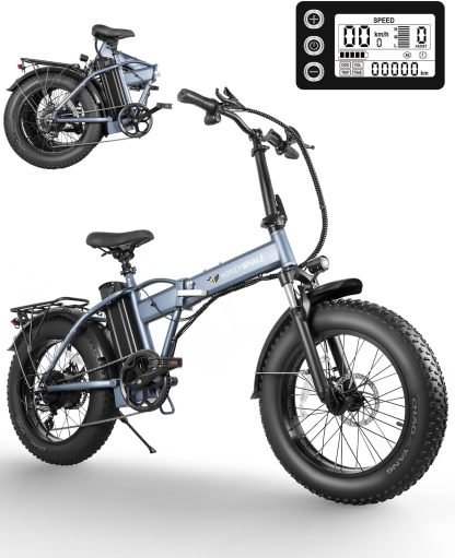 HONEYWHALE F6S Bicicleta Eléctrica Plegable para Adultos, Bicicleta de montaña de 7 Velocidades, Motor 900W-Max, Velocidad Máxima 45KM/H, Autonomía 50KM, Batería Extraíble (54.6V, 10.4AH)