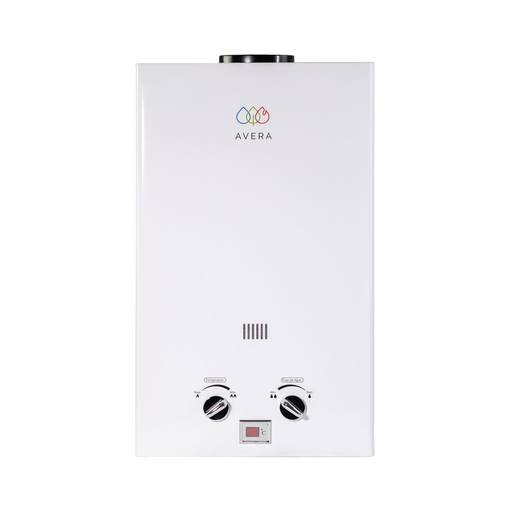 Calentador de Agua 6 Litros AVERA Boiler de Paso Gas Natural para 1 Servicio AVERA C6LNAT Calentador de Paso Uso Exclusivo Gas Natural