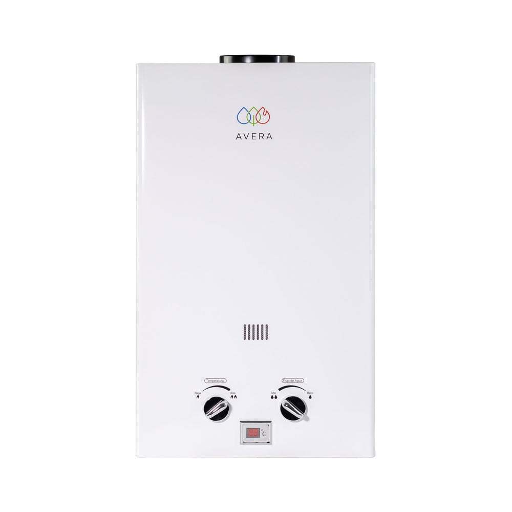 Calentador de Agua 6 Litros AVERA Boiler de Paso Gas Natural para 1 Servicio AVERA C6LNAT Calentador de Paso Uso Exclusivo Gas Natural