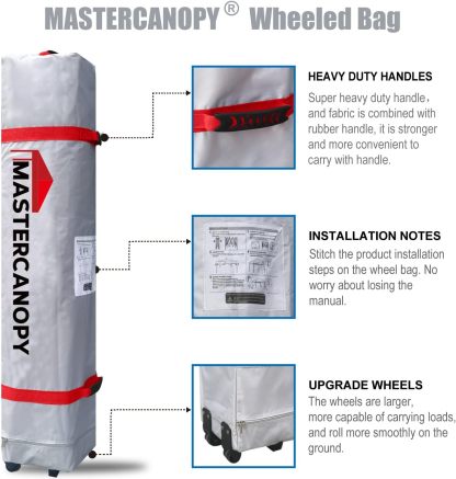 MASTERCANOPY - Tienda de campaña emergente Duradera con Bolsa Enrollable