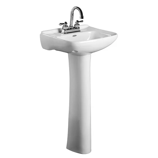 Sanitario con lavabo pedestal Cosmos II blanco
