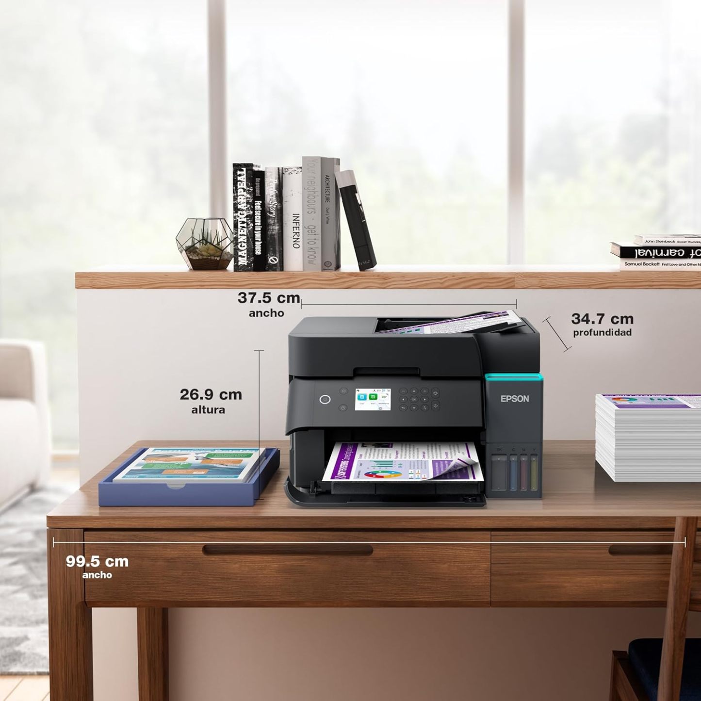 Epson Impresora Multifuncional a Color Inalámbrica con Sistema de Tanque de Tinta EcoTank L6370