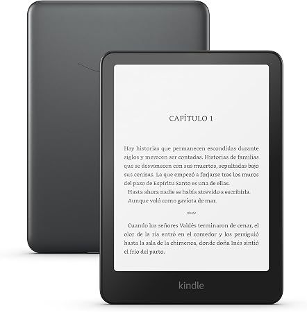 📕 Kindle 16 GB (modelo más reciente), el más ligero y compacto, refresco de página rápido y alto contraste, experiencia de lectura mejorada, colores: Negro, Rosa y Matcha (Verde Té)