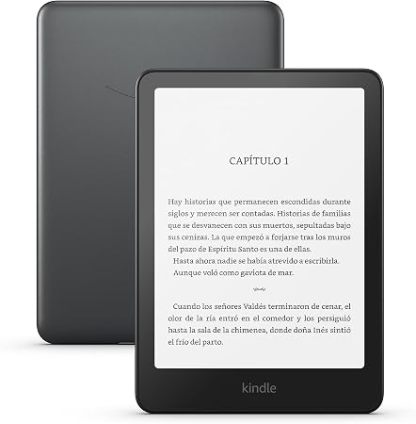 📕 Kindle 16 GB (modelo más reciente), el más ligero y compacto, refresco de página rápido y alto contraste, experiencia de lectura mejorada, colores: Negro, Rosa y Matcha (Verde Té)