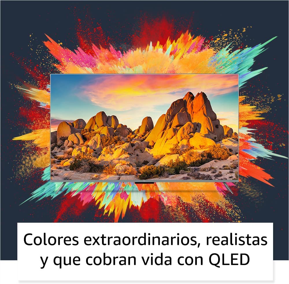 Televisión inteligente Amazon Fire TV Serie Omni QLED de 55" en 4K UHD con Dolby Vision IQ, atenuación local y control por voz con Alexa
