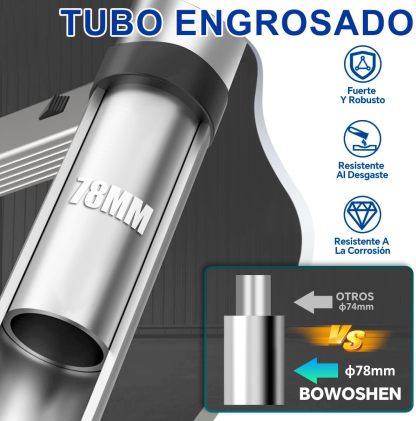 Bowoshen Escalera Telescópica De 6.2 Metros Escalera De Aluminio Segura Y Protegida Antideslizante Multiusos Escalera Extensible 20.5 Pies, 330 Libras Capacidad