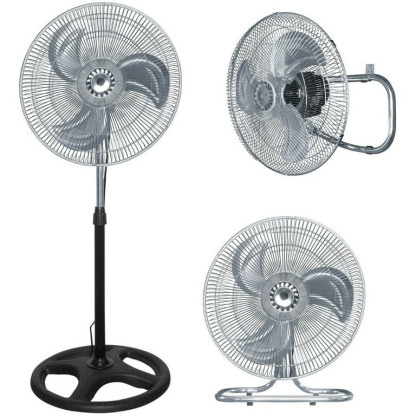 Ventilador Aspas metálico 3 en 1 Gutstark Pedestal 18 base soporte 1,3 mt-Nano Sponge Magic Wipe