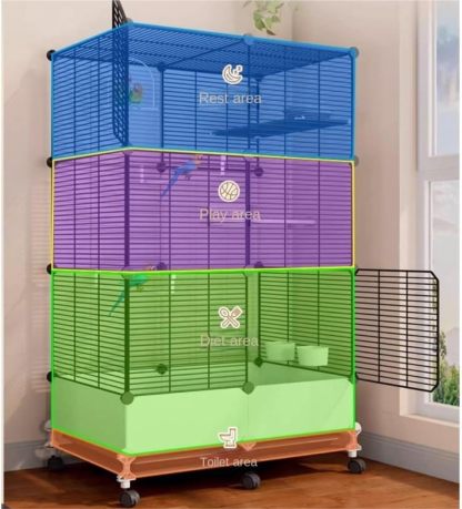 🐦 Jaula para Pájaros de Metal 54" con Ruedas | Jaula Alta para Loros y Aves Grandes | Diseño Resistente, Espaciosa y Fácil de Mover | Ideal para Hogar