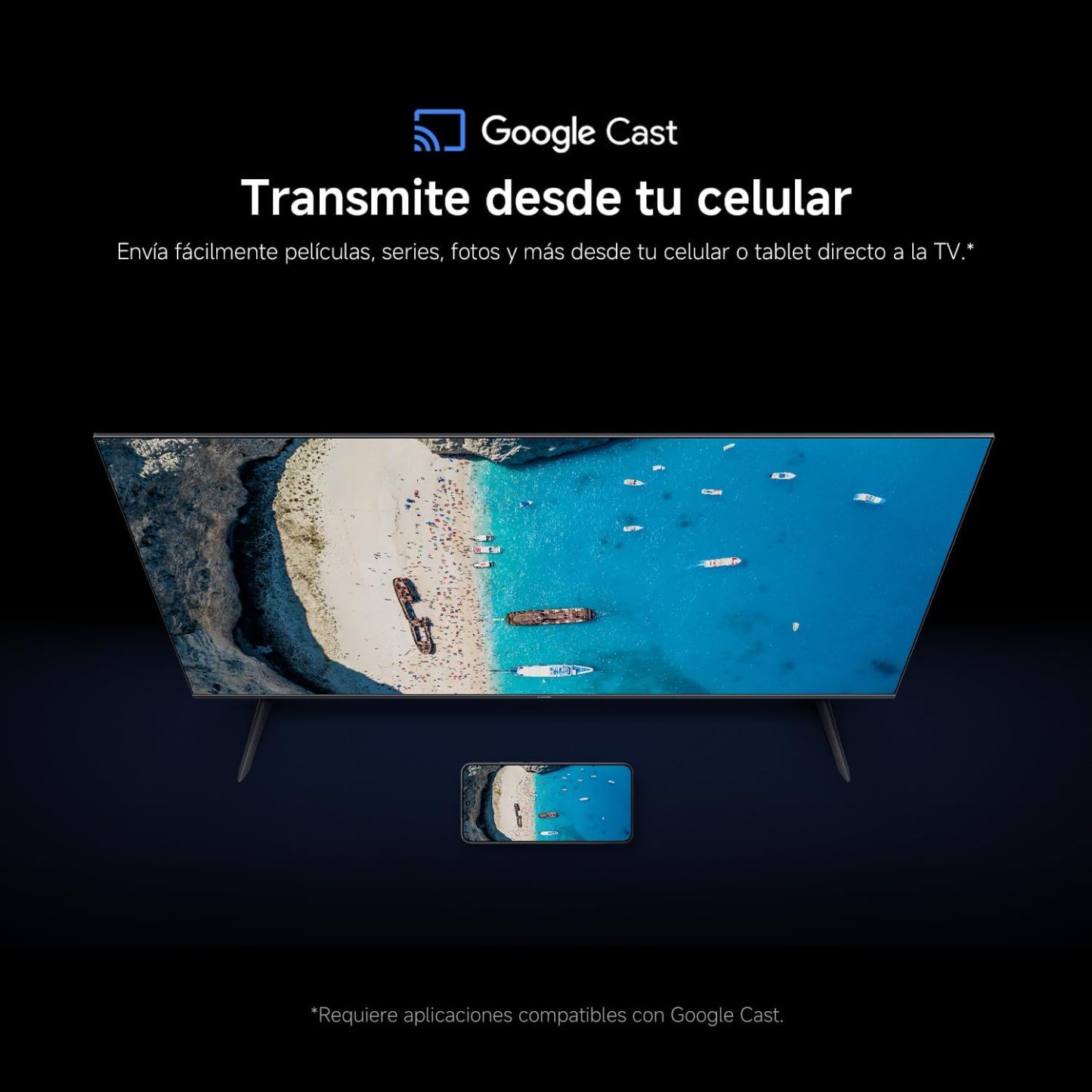 Smart TV 32" Google TV 2026 Diseño Ultradelgado Dolby Audio DTS:X DTS Virtual:X Control por Voz