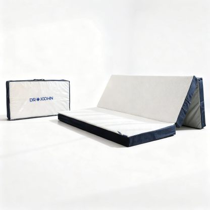 Colchón Plegable Matrimonial 190x135x10cm Portátil con Funda Extraíble de Algodón Poliéster Cómodo para Casa, Visitas y Viajes