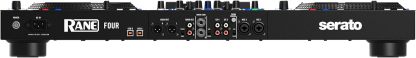 Rane FOUR Controlador DJ Stems Avanzado, 4 Canales - Jog Wheels de 8.5" + Displays, Mezclador DJ con FX Internos, Serato DJ Pro + Pitch 'n Time DJ