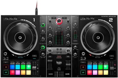 Hercules DJControl Inpulse 500: Controlador USB DJ de 2 pisos para Serato DJ y DJUCED (incluido)