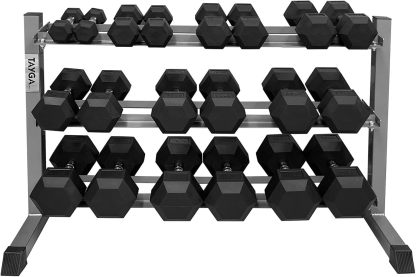 Tayga Set de Mancuernas Hexagonales 10 Pares 5-50 lb