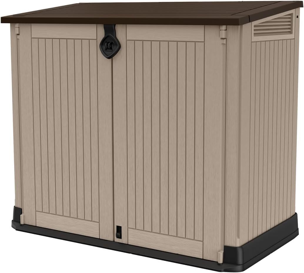 Keter Cobertizo de Almacenamiento Sio Midi, Color Grafito, 880 litros, Caja para almacenar, Exterior