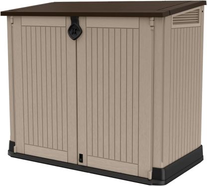 Keter Cobertizo de Almacenamiento Sio Midi, Color Grafito, 880 litros, Caja para almacenar, Exterior