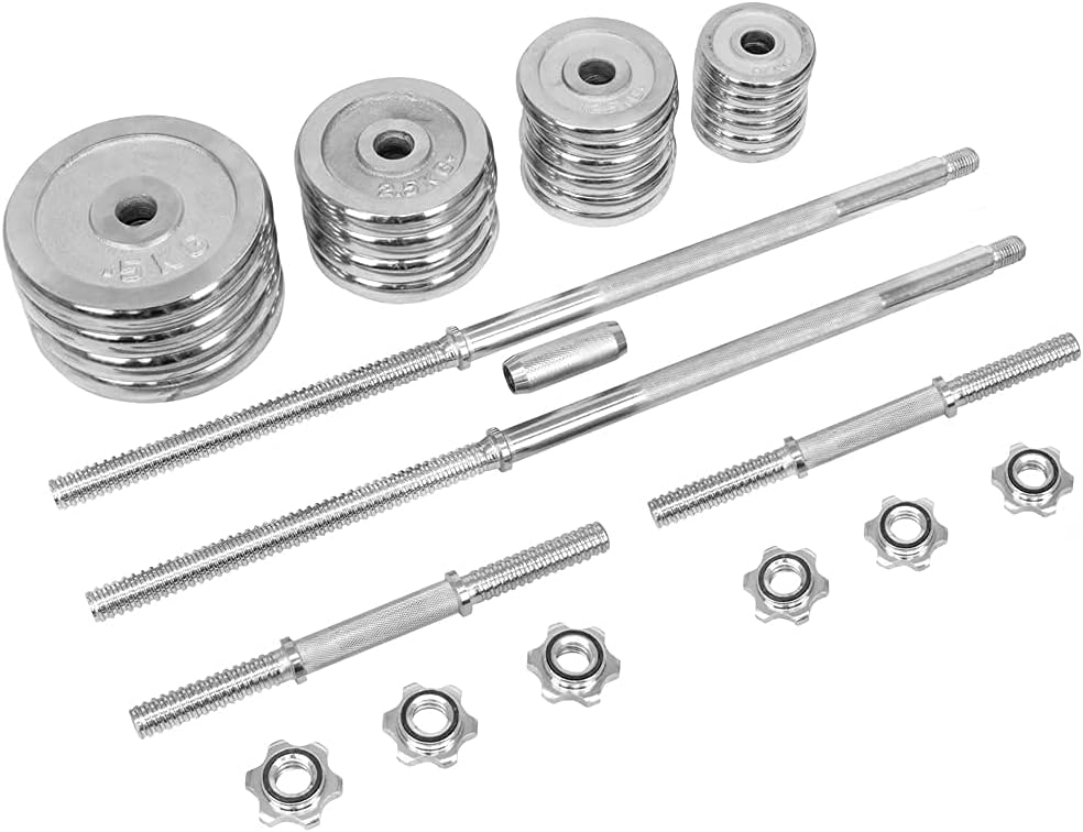Altera Set de Mancuernas y Discos, Pesas Ajustables con Estuche para Ejercicio