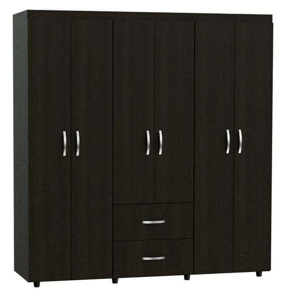Closet Armable Bariloche Wengue Armario Recámara Excelsior Excelsior Moderno