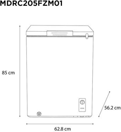 Midea Congelador Triple Cooling System 5 Pies Cúbicos