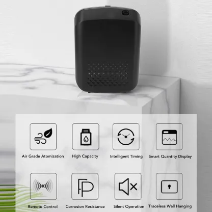 Difusor de Aceite Esencial Eléctrico de 400ml con Bluetooth para Hotel y Hogar con Control Remoto y Temporización Inteligente