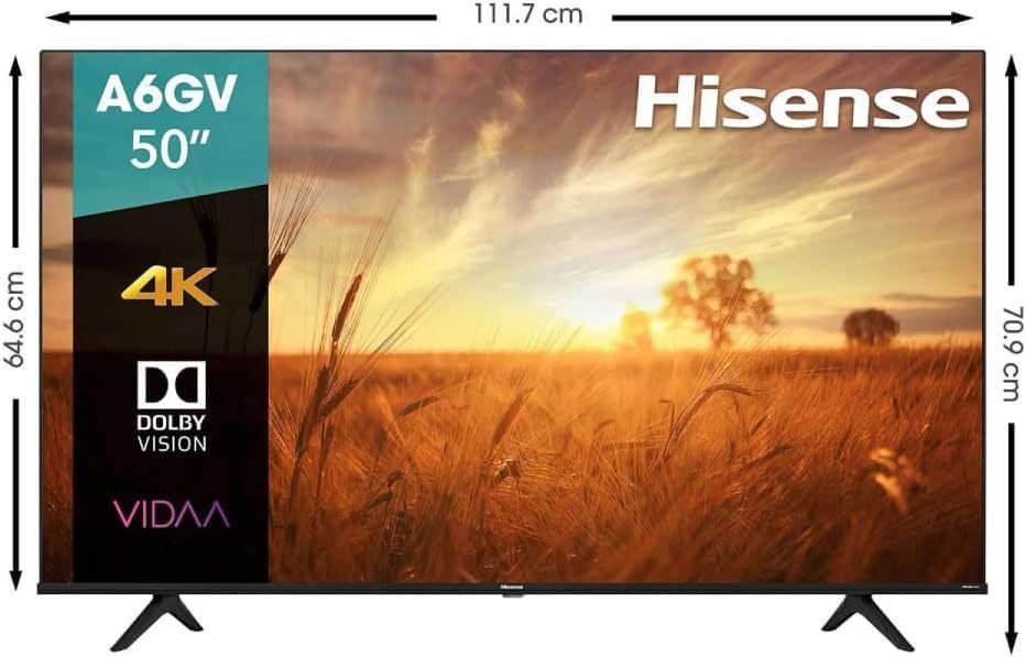 Hisense Pantalla 43" 4K Smart TV UHD 43A60GV VIDAA